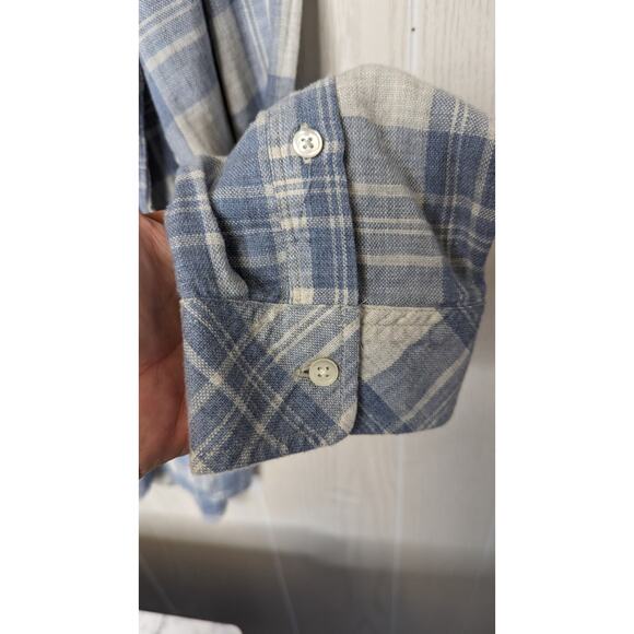 NWT Mens Rails Wyatt blue plaid button front shirt size XXLarge - Picture 8 of 10